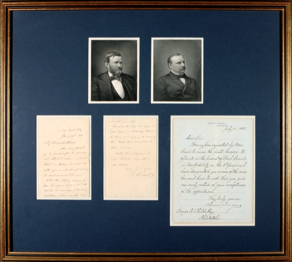 Lot 72 U. S. Grant and Grover Cleveland