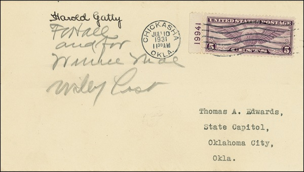 Lot 561 Wiley Post and Harold Gatty