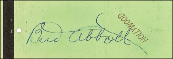 Lot 951 Bud Abbott