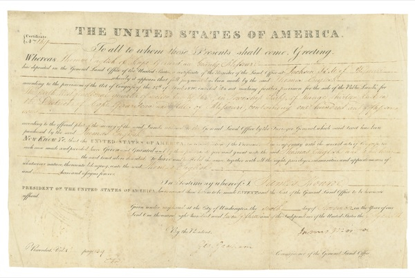 Lot 120 James Monroe