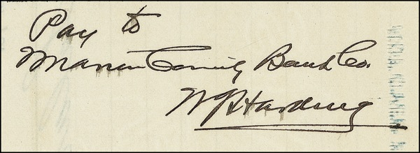 Lot 76 Warren G. Harding