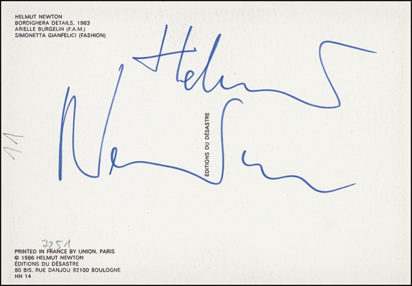 Lot 671 Helmut Newton