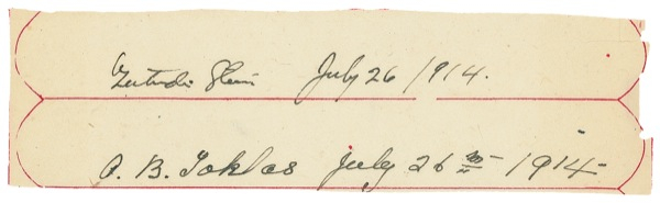 Lot 697 Gertrude Stein and Alice B. Toklas