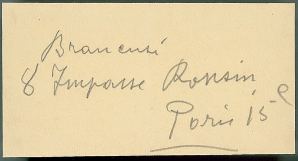 Lot 598 Constantin Brancusi