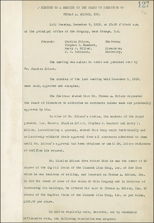 Lot #280 Thomas Edison - Image 1