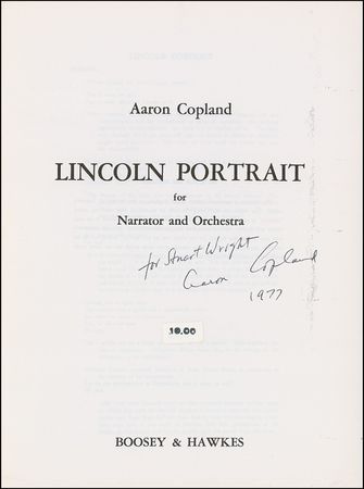 Lot #807 Aaron Copland - Image 2