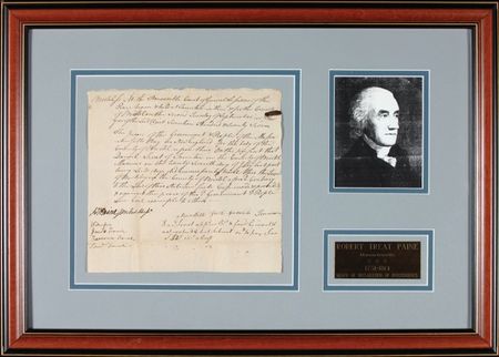 Lot #265 Declaration of Independence: Paine, Robert Treat - Image 1