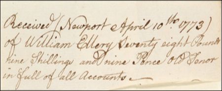 Lot #247 Declaration of Independence: Ellery, William - Image 2