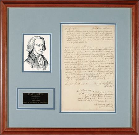 Lot #272  Declaration of Independence: Smith, James - Image 1