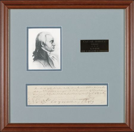 Lot #267 Declaration of Independence: Rodney, Caesar - Image 1