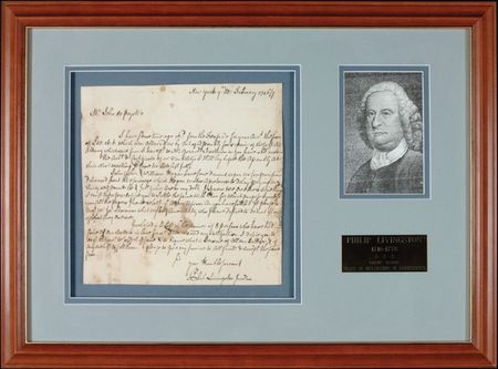 Lot #259 Declaration of Independence: Livingston, Philip - Image 1