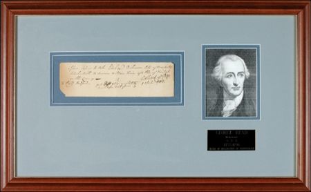 Lot #266 Declaration of Independence: Read, George - Image 1