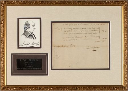 Lot #261 Declaration of Independence: Morris, Lewis - Image 1