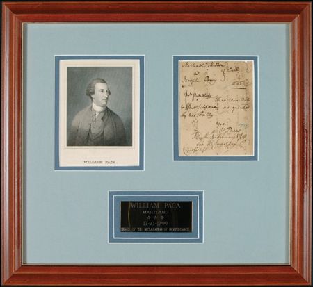 Lot #264 Declaration of Independence: Paca, William - Image 1