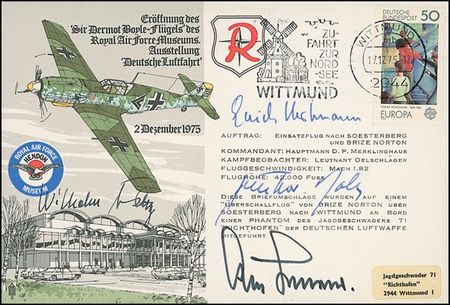 Lot #433 Erich Hartmann and Adolf Galland - Image 3