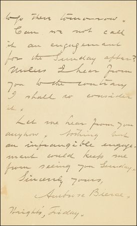 Lot #595 Ambrose Bierce - Image 1