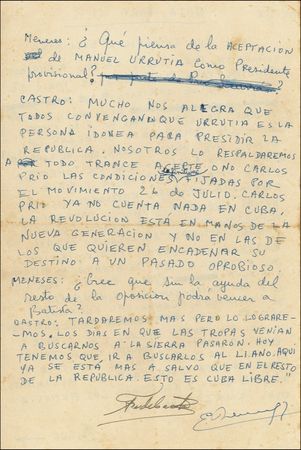 Lot #226 Fidel Castro - Image 1