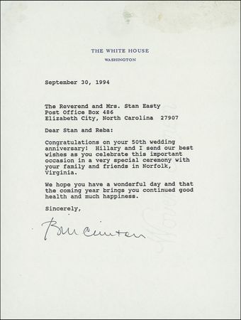 Lot #28 Bill Clinton