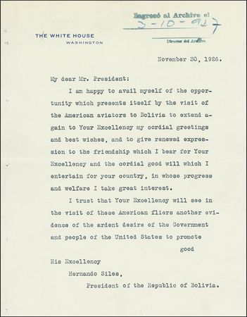 Lot #36 Calvin Coolidge - Image 1