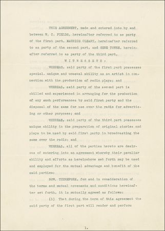 Lot #1030 W. C. Fields - Image 1