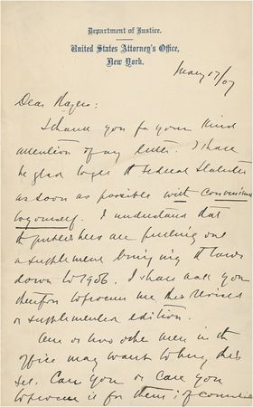 Lot #294 Felix Frankfurter - Image 1