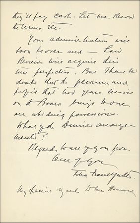 Lot #294 Felix Frankfurter - Image 2