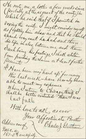 Lot #304 Charles J. Guiteau - Image 1