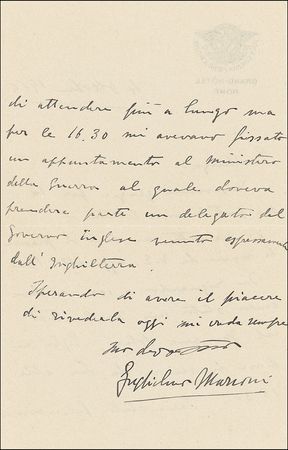 Lot #333 Guglielmo Marconi - Image 2