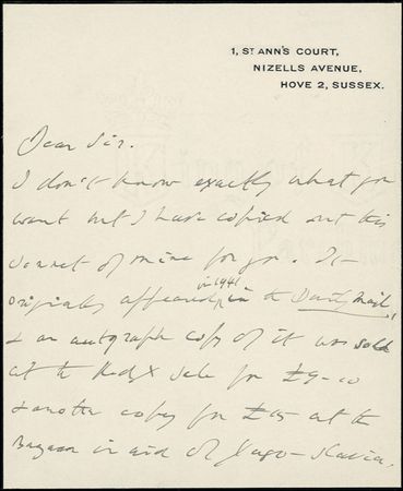 Lot #619 Lord Alfred Douglas - Image 2