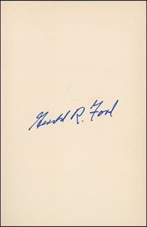 Lot #62 Gerald Ford - Image 1