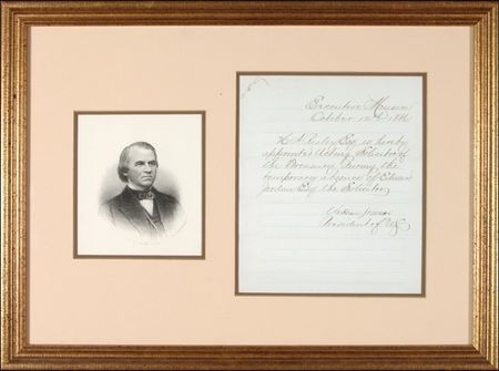 Lot #96 Andrew Johnson - Image 1