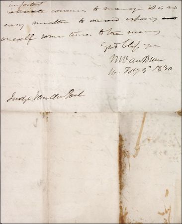 Lot #190 Martin Van Buren - Image 2