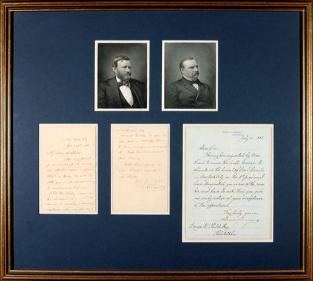 Lot #72 U. S. Grant and Grover Cleveland - Image 1