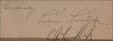 Lot #547 Charles Lindbergh and Calvin Coolidge - Image 2