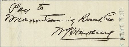 Lot #76 Warren G. Harding - Image 1