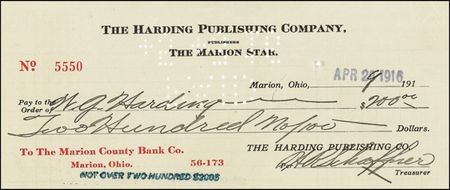 Lot #76 Warren G. Harding - Image 2