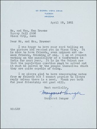 Lot #365 Margaret Sanger - Image 3