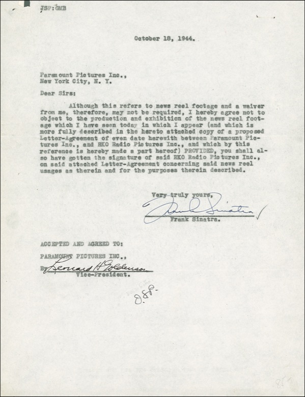 Lot 772 Frank Sinatra