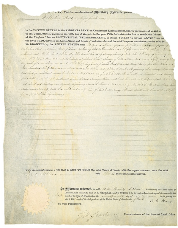 Lot 2 John Quincy Adams