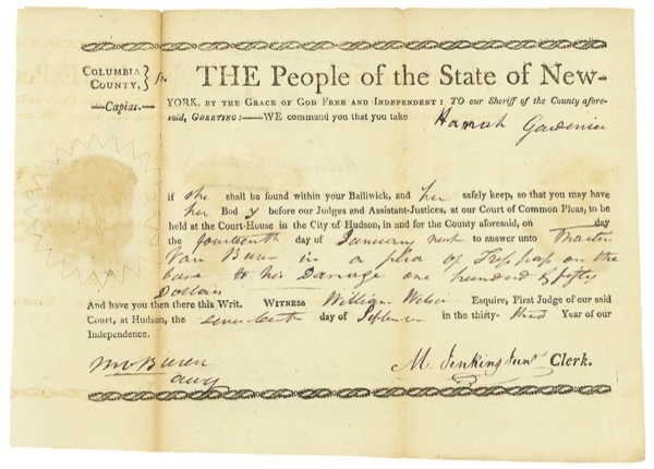 Lot 164 Martin Van Buren