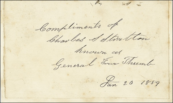 Lot 306 General Tom Thumb