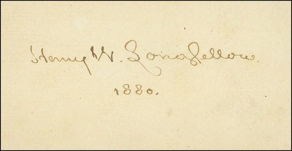 Lot 506 Henry Wadsworth Longfellow