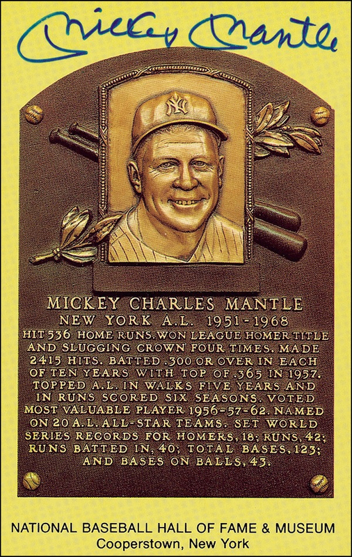 Lot 1398 Mickey Mantle