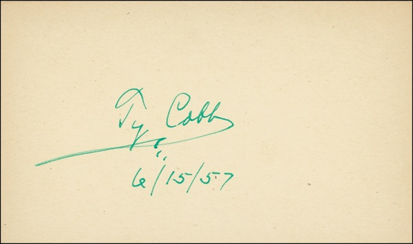 Lot 1290 Ty Cobb