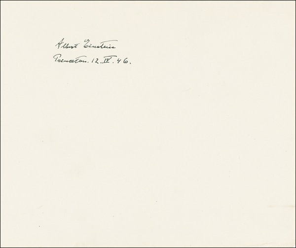 Lot 228 Albert Einstein