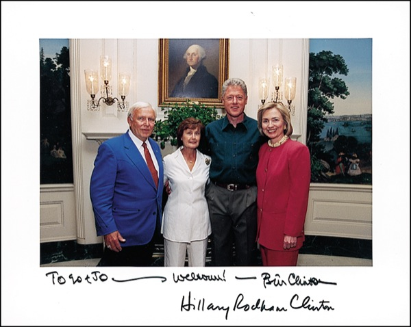 Lot 37 Bill and Hillary Clinton