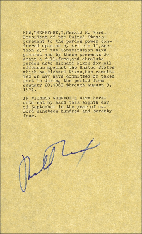 Lot 110 Richard Nixon