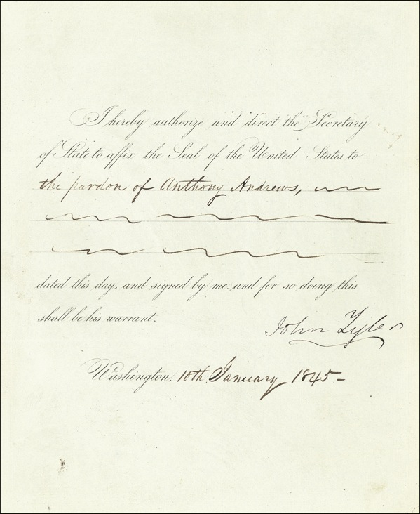 Lot 165 John Tyler