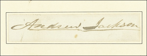 Lot 85 Andrew Jackson