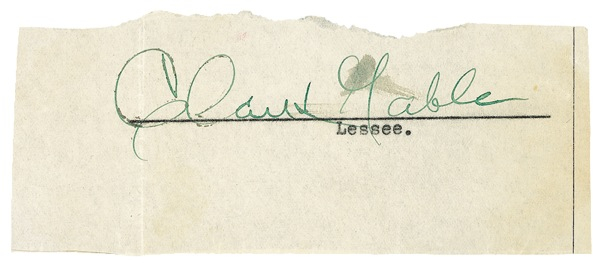 Lot 940 Clark Gable